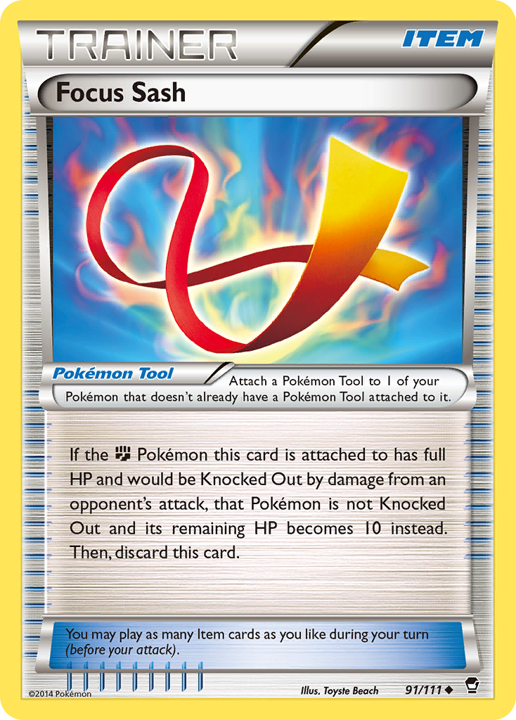 Focus Sash (91/111) [XY: Furious Fists] | Arkham Games and Comics