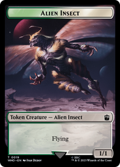 Alien Angel // Alien Insect Double-Sided Token [Doctor Who Tokens] | Arkham Games and Comics