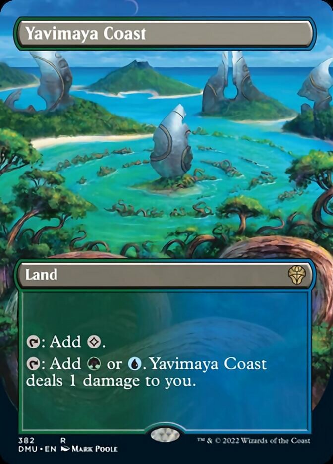 Yavimaya Coast (Borderless Alternate Art) [Dominaria United] | Arkham Games and Comics