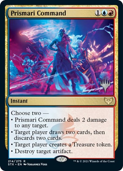 Prismari Command (Promo Pack) [Strixhaven: School of Mages Promos] | Arkham Games and Comics