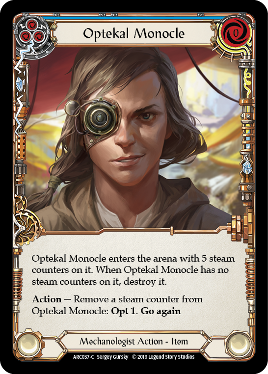 Optekal Monocle [ARC037-C] (Arcane Rising)  1st Edition Rainbow Foil | Arkham Games and Comics