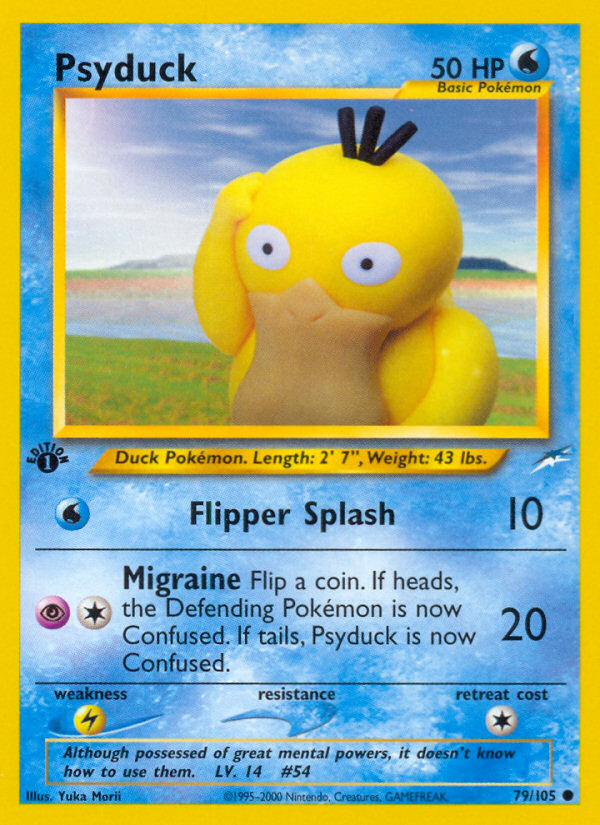 Psyduck (79/105) [Neo Destiny 1st Edition] | Arkham Games and Comics