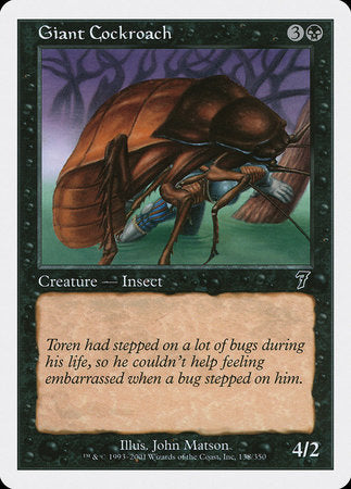 Giant Cockroach [Seventh Edition] | Arkham Games and Comics
