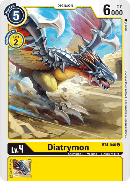 Diatrymon [BT4-040] [Great Legend] | Arkham Games and Comics