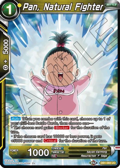 Pan, Natural Fighter (Reprint) (DB1-065) [Battle Evolution Booster] | Arkham Games and Comics