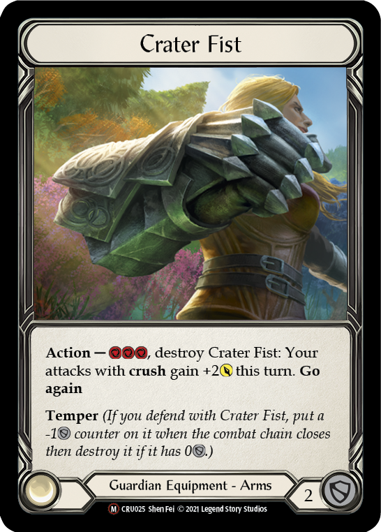 Crater Fist [U-CRU025] (Crucible of War Unlimited)  Unlimited Rainbow Foil | Arkham Games and Comics