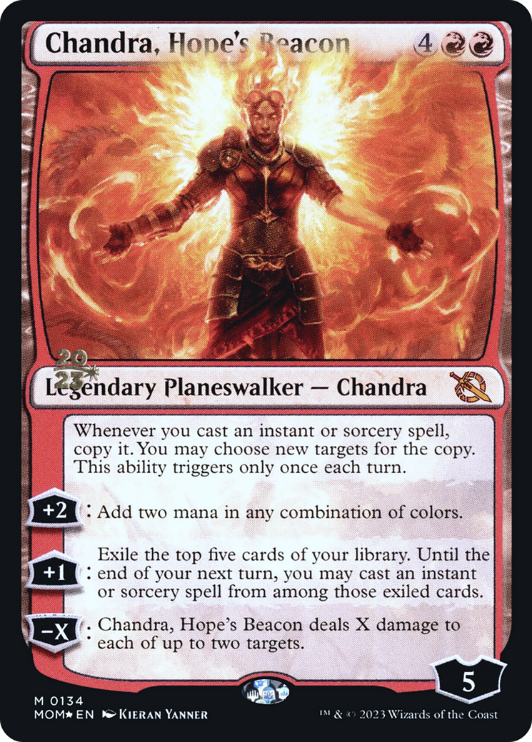 Chandra, Hope's Beacon [March of the Machine Prerelease Promos] | Arkham Games and Comics