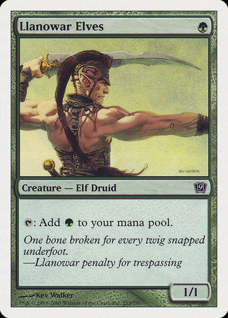Llanowar Elves [Ninth Edition] | Arkham Games and Comics