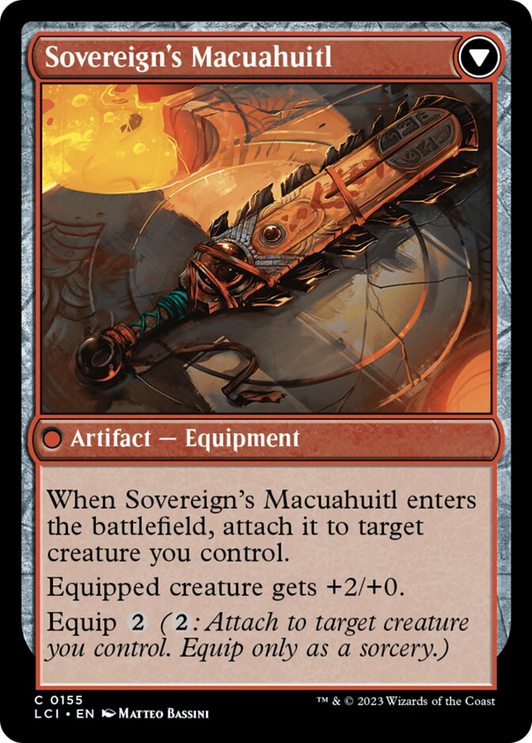 Idol of the Deep King // Sovereign's Macuahuitl [The Lost Caverns of Ixalan] | Arkham Games and Comics