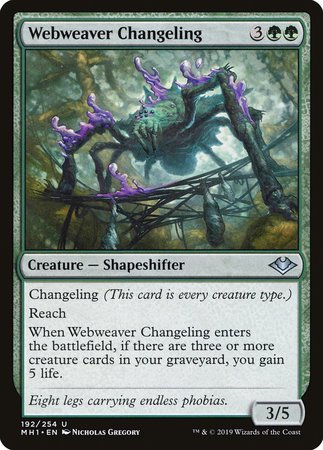 Webweaver Changeling [Modern Horizons] | Arkham Games and Comics