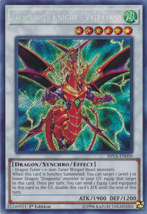 Dragunity Knight - Vajrayana [SHVA-EN050] Secret Rare | Arkham Games and Comics