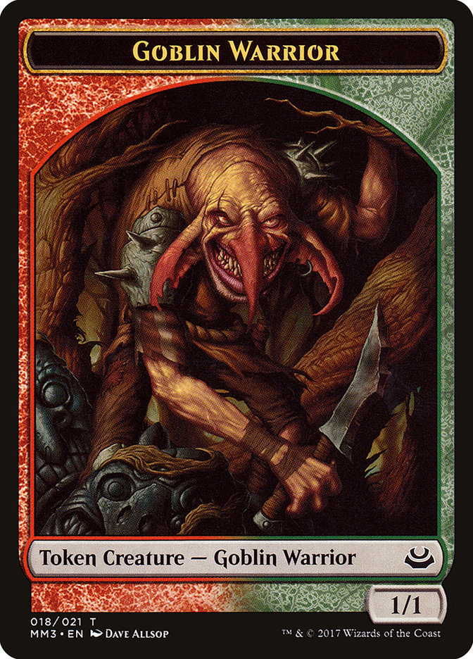 Goblin Warrior [Modern Masters 2017 Tokens] | Arkham Games and Comics