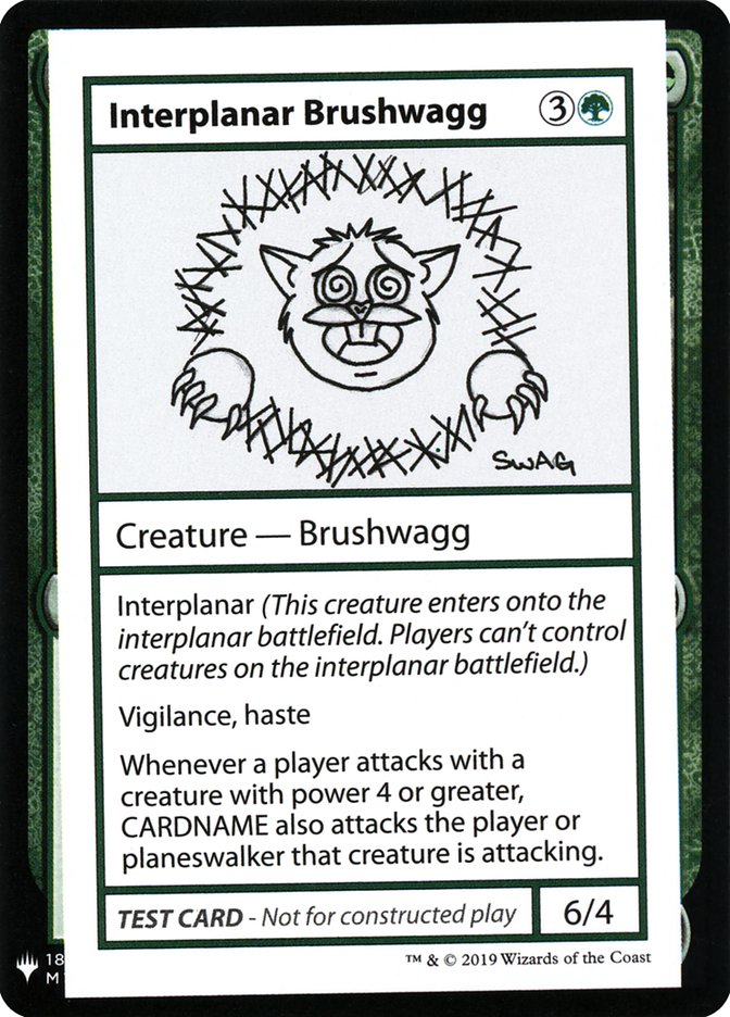 Interplanar Brushwagg [Mystery Booster Playtest Cards] | Arkham Games and Comics