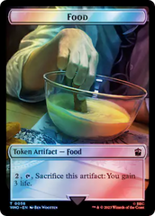 Alien Rhino // Food (0058) Double-Sided Token (Surge Foil) [Doctor Who Tokens] | Arkham Games and Comics