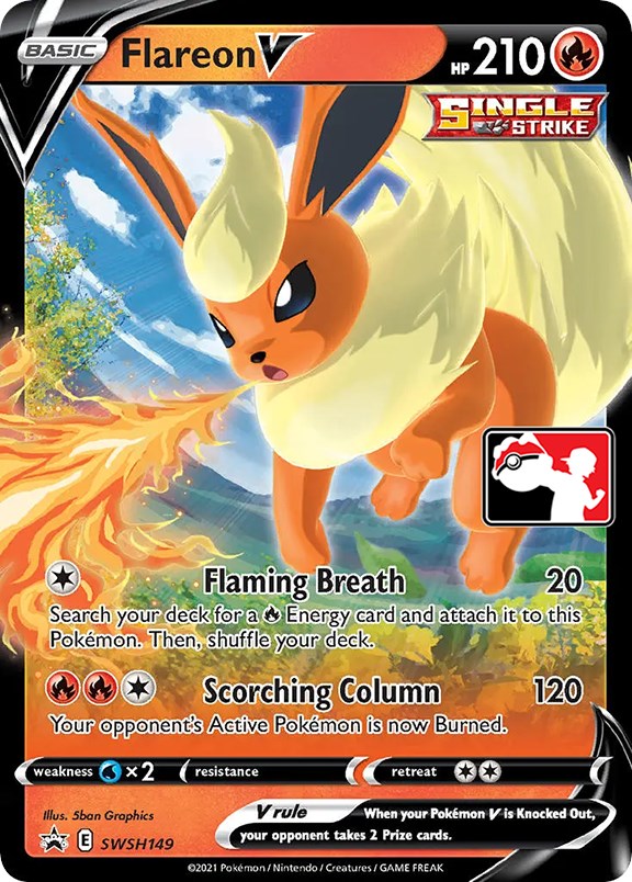 Flareon V (SWSH149) [Prize Pack Series One] | Arkham Games and Comics