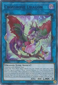 Crossrose Dragon (Purple) [LDS2-EN114] Ultra Rare | Arkham Games and Comics