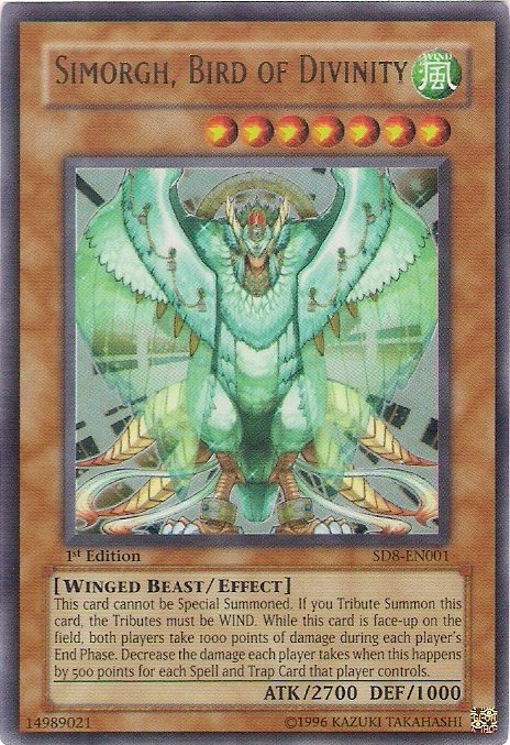 Simorgh, Bird of Divinity [SD8-EN001] Ultra Rare | Arkham Games and Comics