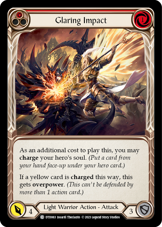 Glaring Impact (Red) [DTD063] (Dusk Till Dawn)  Rainbow Foil | Arkham Games and Comics