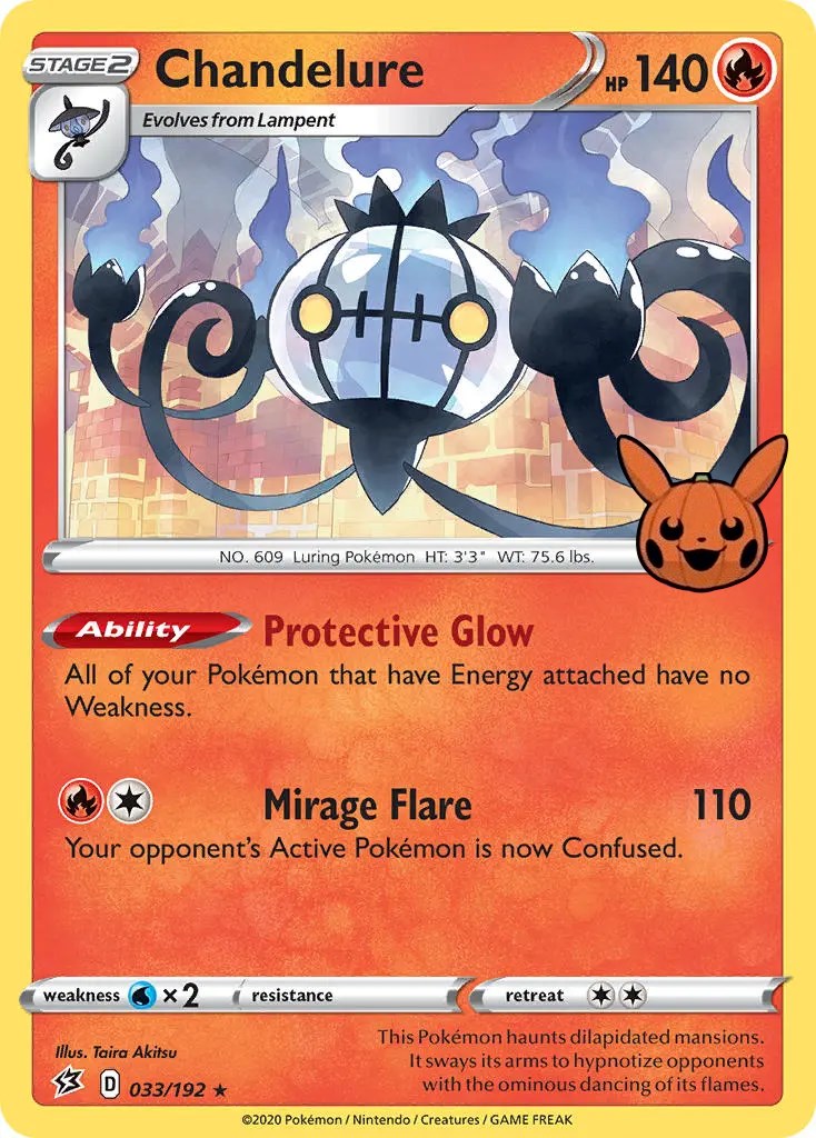 Chandelure (033/192) [Trick or Trade] | Arkham Games and Comics