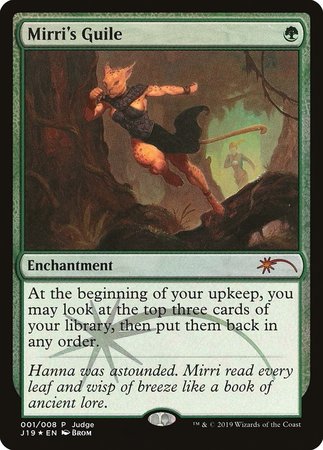 Mirri's Guile [Judge Gift Cards 2019] | Arkham Games and Comics