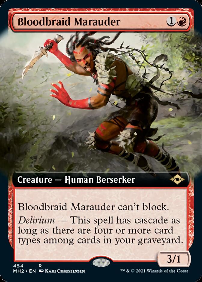 Bloodbraid Marauder (Extended Art) [Modern Horizons 2] | Arkham Games and Comics