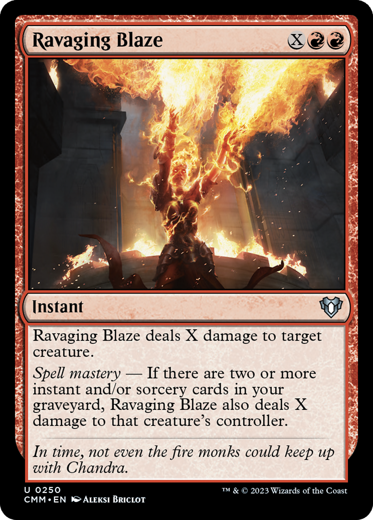 Ravaging Blaze [Commander Masters] | Arkham Games and Comics