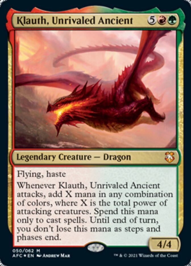 Klauth, Unrivaled Ancient [Dungeons & Dragons: Adventures in the Forgotten Realms Commander] | Arkham Games and Comics