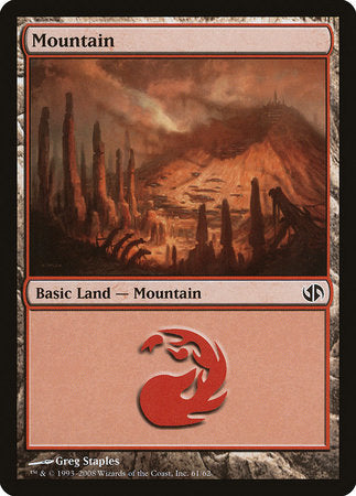 Mountain (61) [Duel Decks: Jace vs. Chandra] | Arkham Games and Comics