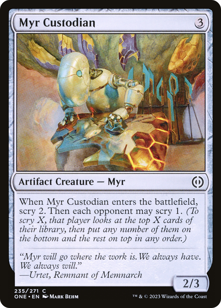 Myr Custodian [Phyrexia: All Will Be One] | Arkham Games and Comics