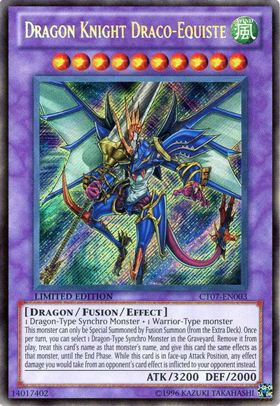 Dragon Knight Draco-Equiste [CT07-EN003] Secret Rare | Arkham Games and Comics