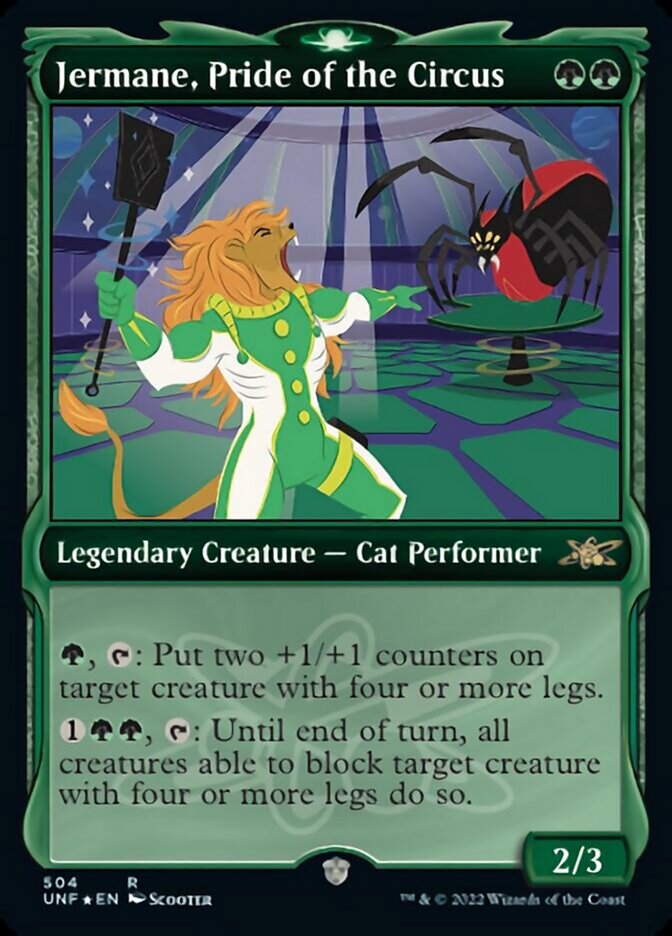 Jermane, Pride of the Circus (Showcase) (Galaxy Foil) [Unfinity] | Arkham Games and Comics