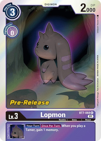 Lopmon [BT7-068] [Next Adventure Pre-Release Cards] | Arkham Games and Comics