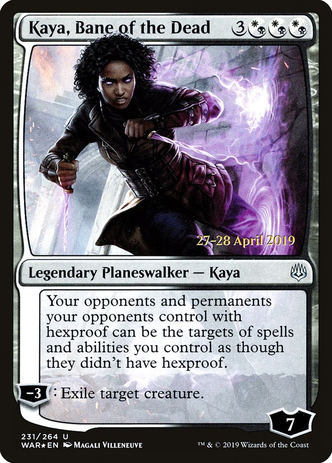 Kaya, Bane of the Dead  [War of the Spark Prerelease Promos] | Arkham Games and Comics