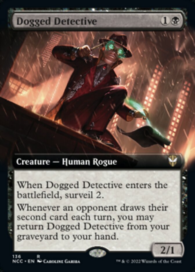 Dogged Detective (Extended Art) [Streets of New Capenna Commander] | Arkham Games and Comics