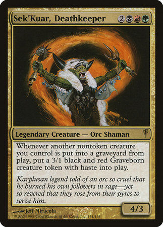 Sek'Kuar, Deathkeeper [Coldsnap] | Arkham Games and Comics