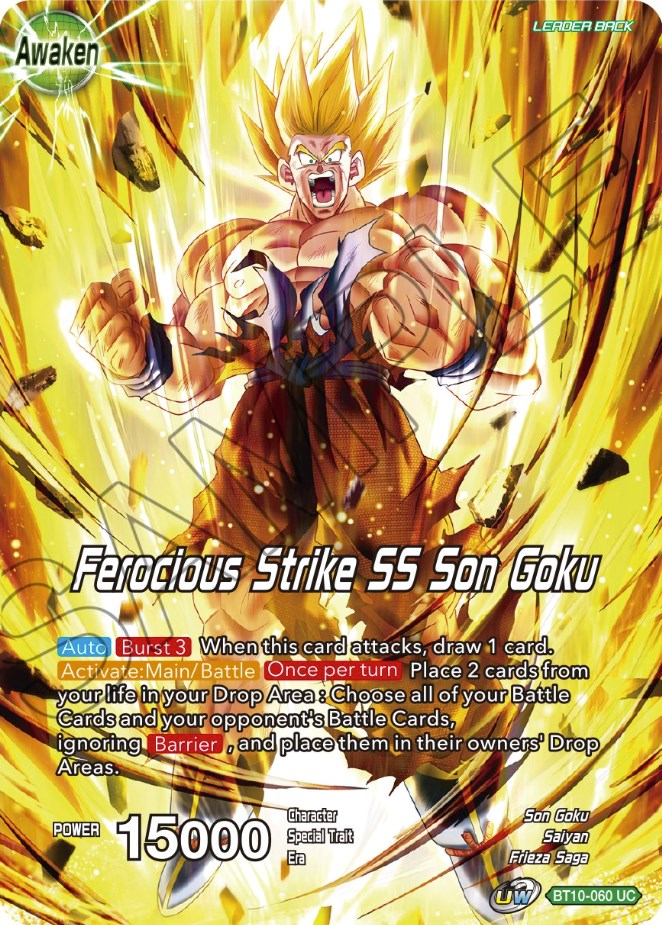 Son Goku // Ferocious Strike SS Son Goku (BT10-060) [Theme Selection: History of Son Goku] | Arkham Games and Comics