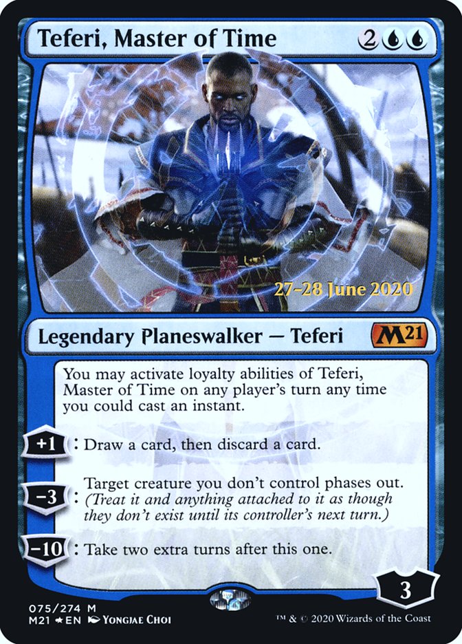 Teferi, Master of Time  [Core Set 2021 Prerelease Promos] | Arkham Games and Comics