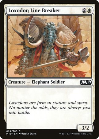 Loxodon Line Breaker [Core Set 2019] | Arkham Games and Comics