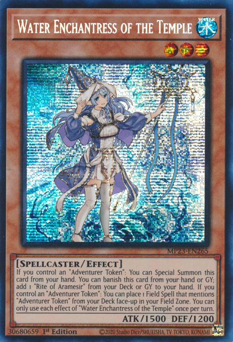 Water Enchantress of the Temple [MP23-EN265] Prismatic Secret Rare | Arkham Games and Comics