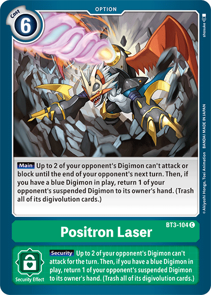 Positron Laser [BT3-104] [Release Special Booster Ver.1.5] | Arkham Games and Comics