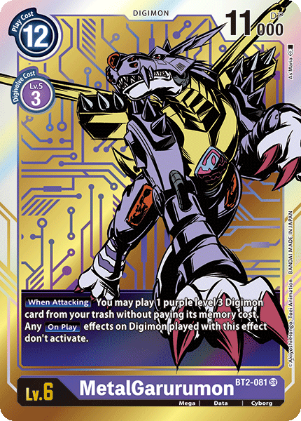 MetalGarurumon [BT2-081] (Alternate Art) [Release Special Booster Ver.1.0] | Arkham Games and Comics