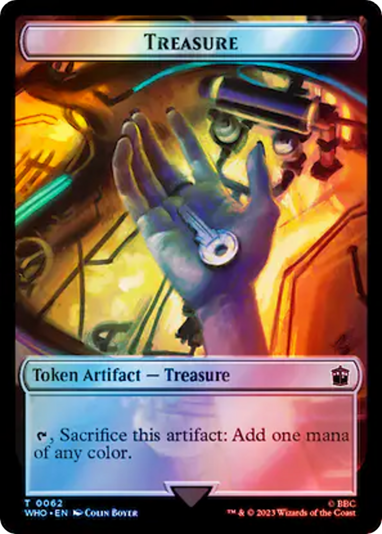 Copy // Treasure (0062) Double-Sided Token (Surge Foil) [Doctor Who Tokens] | Arkham Games and Comics