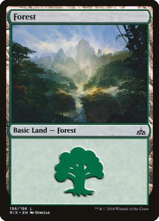 Forest [Rivals of Ixalan] | Arkham Games and Comics