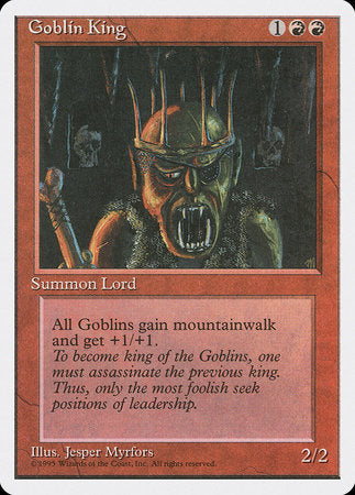 Goblin King [Fourth Edition] | Arkham Games and Comics