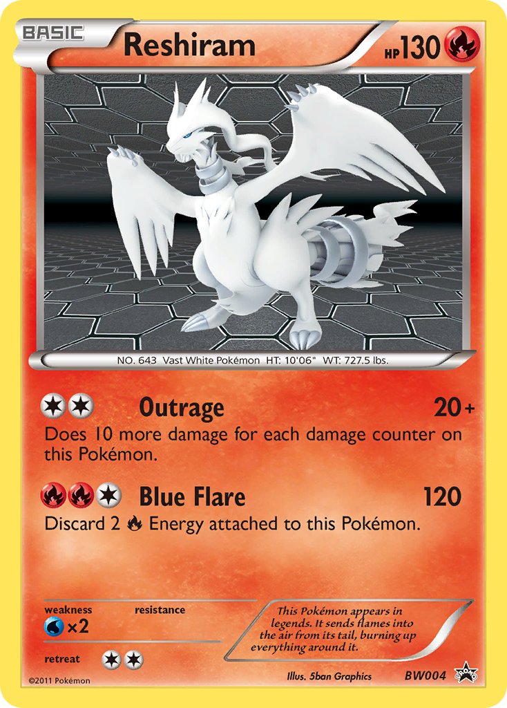 Reshiram (BW004) [Black & White: Black Star Promos] | Arkham Games and Comics