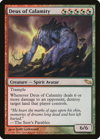 Deus of Calamity [Shadowmoor] | Arkham Games and Comics