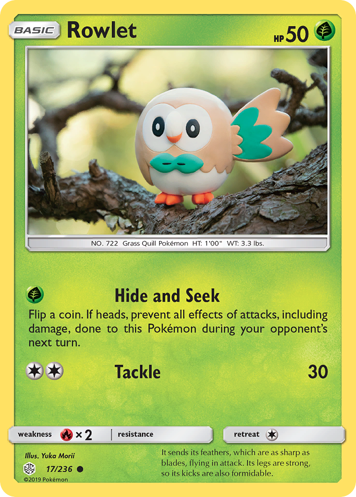 Rowlet (17/236) [Sun & Moon: Cosmic Eclipse] | Arkham Games and Comics