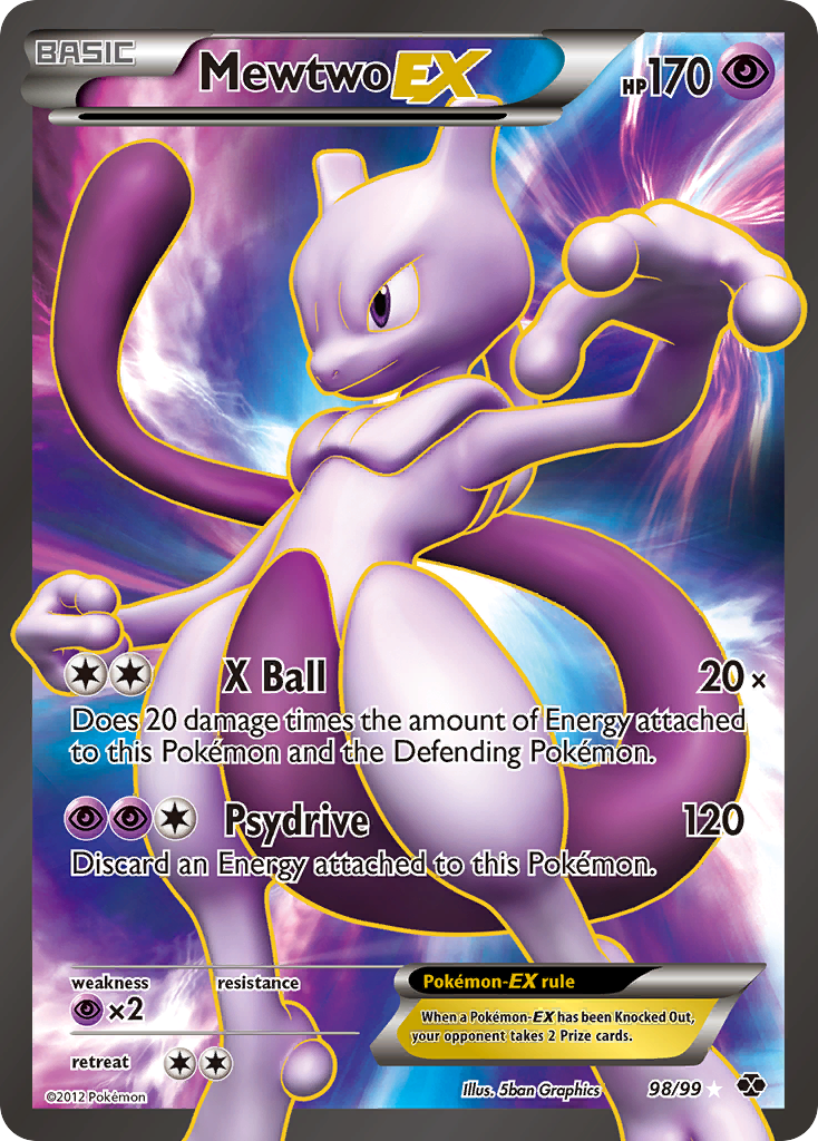 Mewtwo EX (98/99) [Black & White: Next Destinies] | Arkham Games and Comics