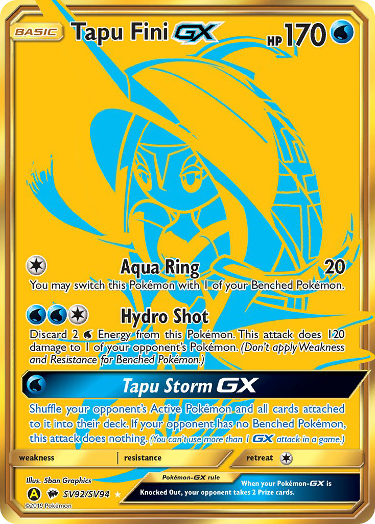 Tapu Fini GX (SV92/SV94) [Sun & Moon: Hidden Fates - Shiny Vault] | Arkham Games and Comics