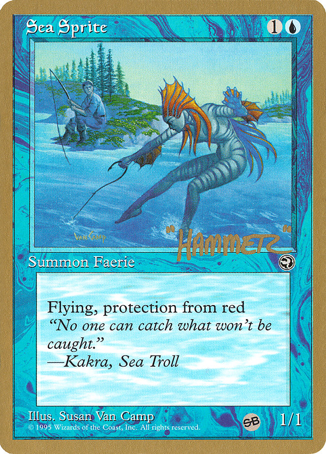 Sea Sprite (Shawn "Hammer" Regnier) (SB) [Pro Tour Collector Set] | Arkham Games and Comics